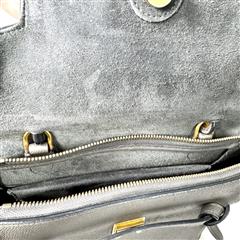 Celine Micro Belt Bag Gray Leather Handbag Shoulder Crossbody